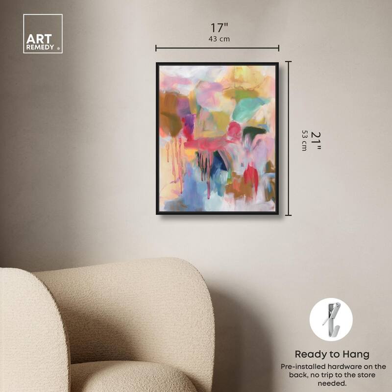 Art with Bold Colors Canvas by Art Remedy