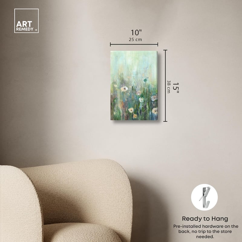 Harmony Green I Canvas by Art Remedy, Gallery Wrapped