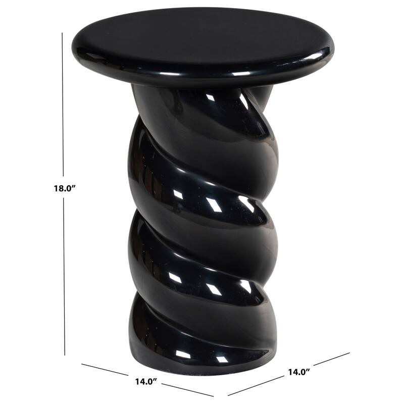 SAFAVIEH Couture Noelly Concrete Accent Table - 14"W x 14"D x 18"H