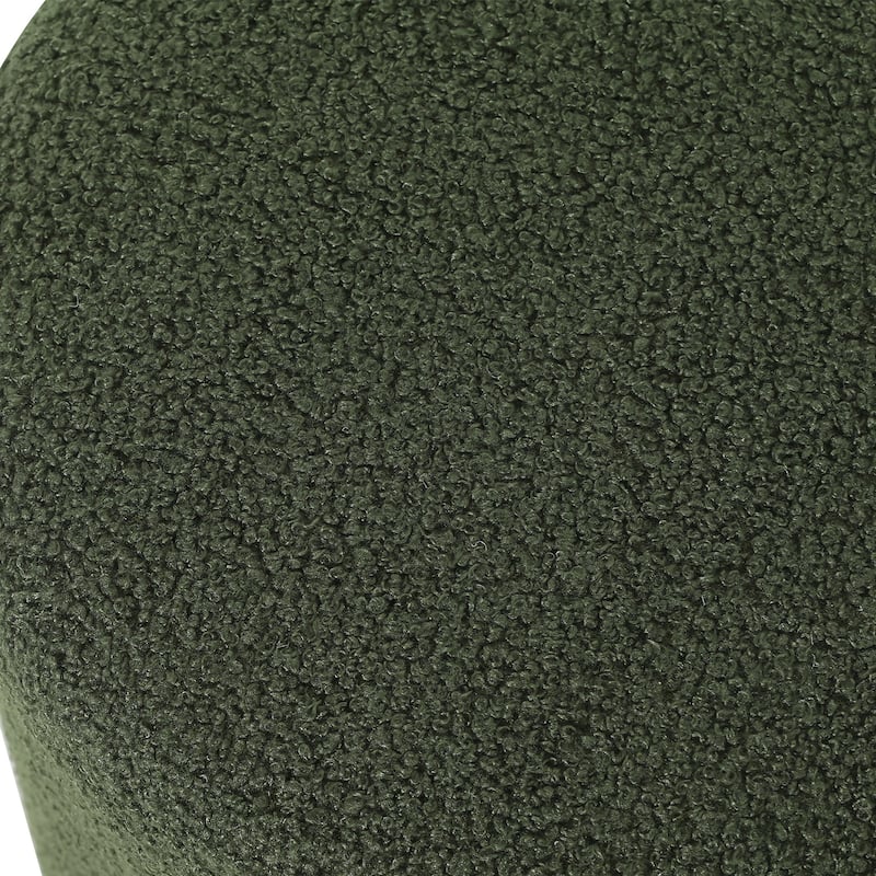 Adeco 14.9" Fabric Upholstered Footrest Ottoman