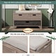 preview thumbnail 11 of 35, Storage Bench with Removable Basket and 2 Drawers, Fully Assembled Shoe Bench with Removable Cushion