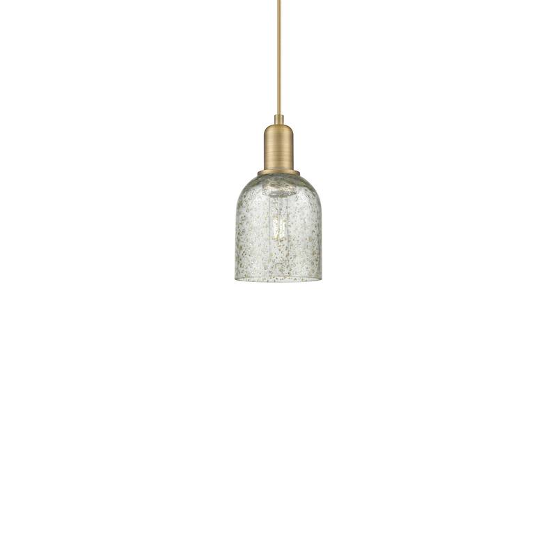 Innovations Lighting 716-1P-10-5 Caledonia Pendant Caledonia 5" Wide - Brushed Brass / Mica