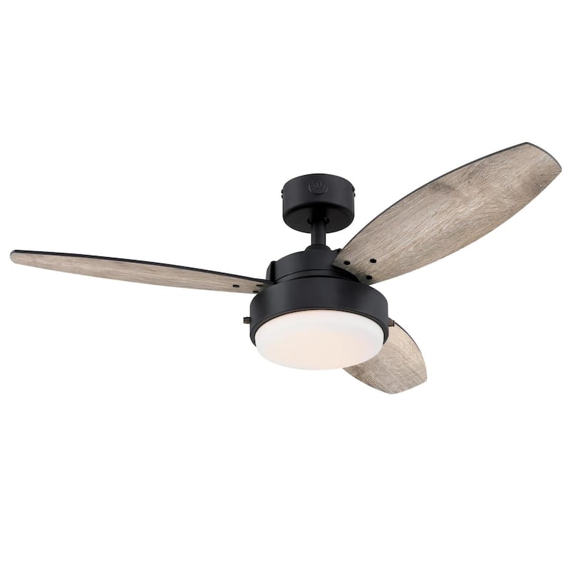 Westinghouse Lighting Alloy 3-Blade Indoor Ceiling Fan with LED Light Fixture and Opal Frosted Glass