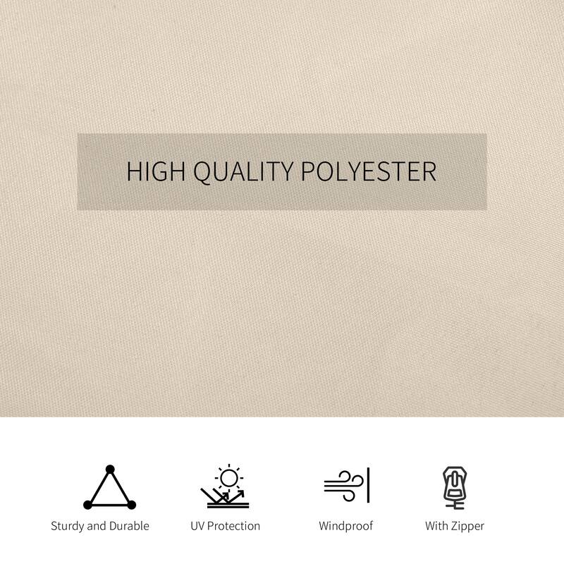 Outsunny 9.84' x 11.8' Gazebo Sidewall Set with Hooks/C-Rings