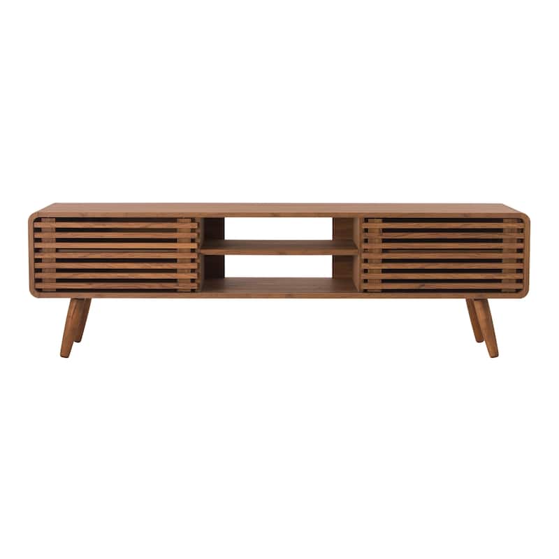 NPD Furniture Wilson 58 Inch Slat Low TV Stand