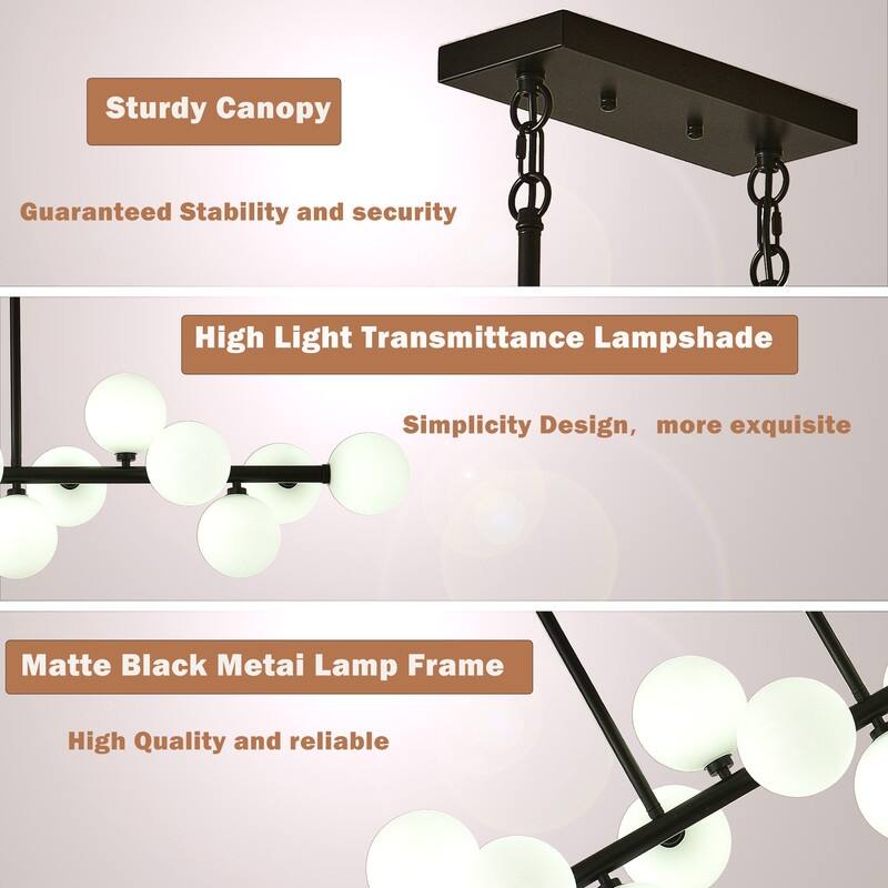 16 Light Modern Sputnik Chandelier Kitchen island Pendant Lights island
