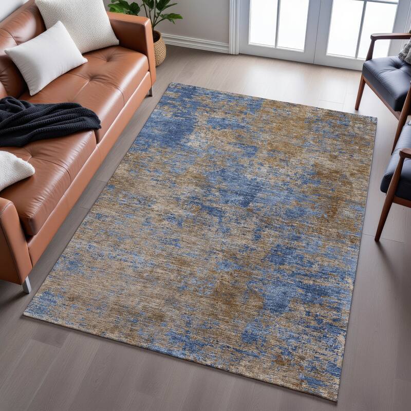 Premium Washable Super Soft Abstract Contemporary Mayfield Rug