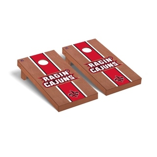 Louisiana Ragin Cajuns Rosewood Cornhole Board Set