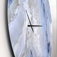 preview thumbnail 3 of 8, Designart 'Agate Stone Background' Oversized Modern Wall CLock