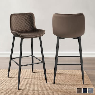 Seia Velvet Pub Height Chair (Set of 2)