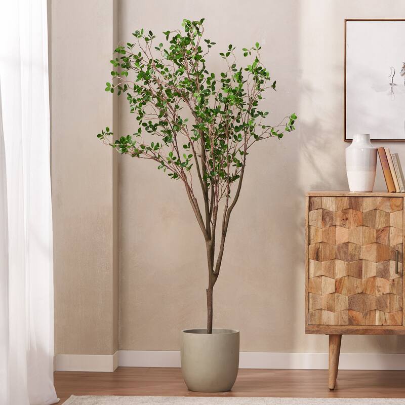 180cm Artificial Milan Leaf Bonsai - Green