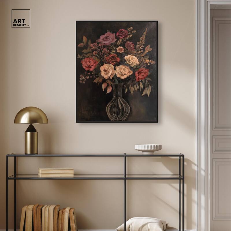 Smoldering Bouquet Canvas by Art Remedy