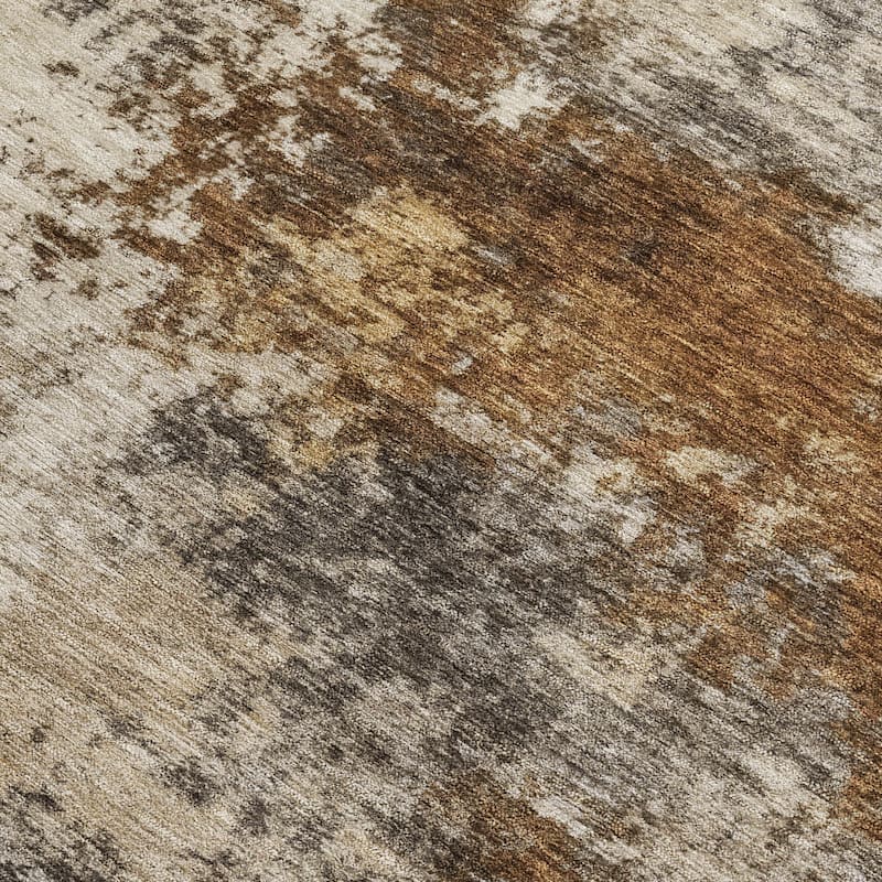 HomeRoots Abstract Transitional Rectangle Outdoor Rug