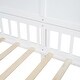 preview thumbnail 18 of 16, Twin Size House Bed with Shelves and Window, Wood Guardrail Bed with Sparkling Light Strip on the Roof Design