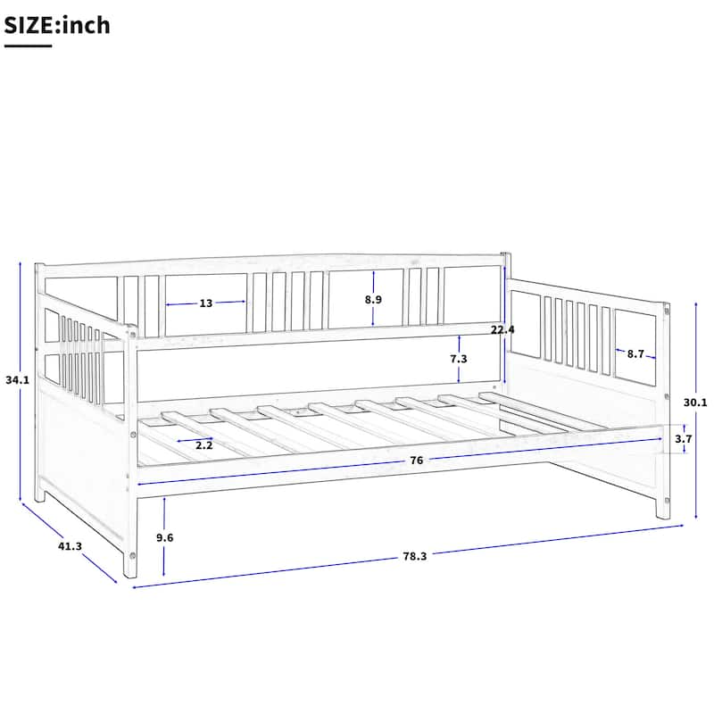 Full Size Wood Daybed