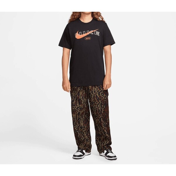 men's nike embroidered swoosh tee