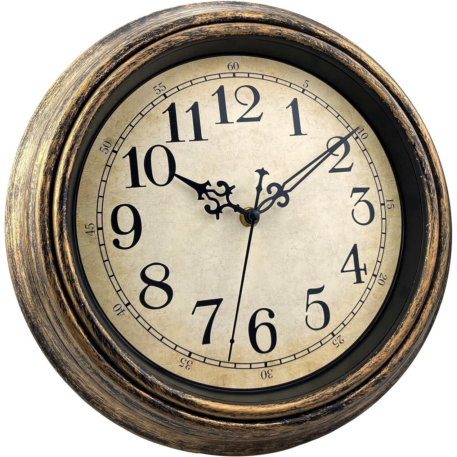 Retro-Wall-Clock,-12''-Non-