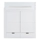 preview thumbnail 11 of 27, Wooden Full Size Loft Bed with Desk, Wardrobe, Storage Shelves and Drawers, for Kids Teens Adults Bedroom, Wood Bedframe