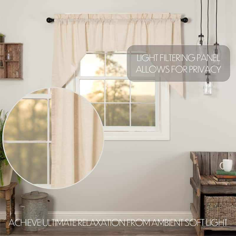 White Ruffled Sheer Valance 16x60 - 16x60 - White