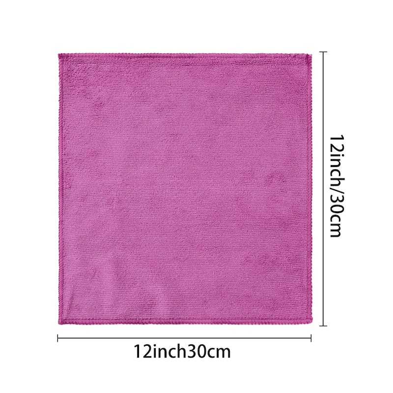 10 Pack Kitchen Washcloths Set for Dishes Absorbent Microfiber Dish Cloths Quick Dry Dish Rags - 12" x 12"