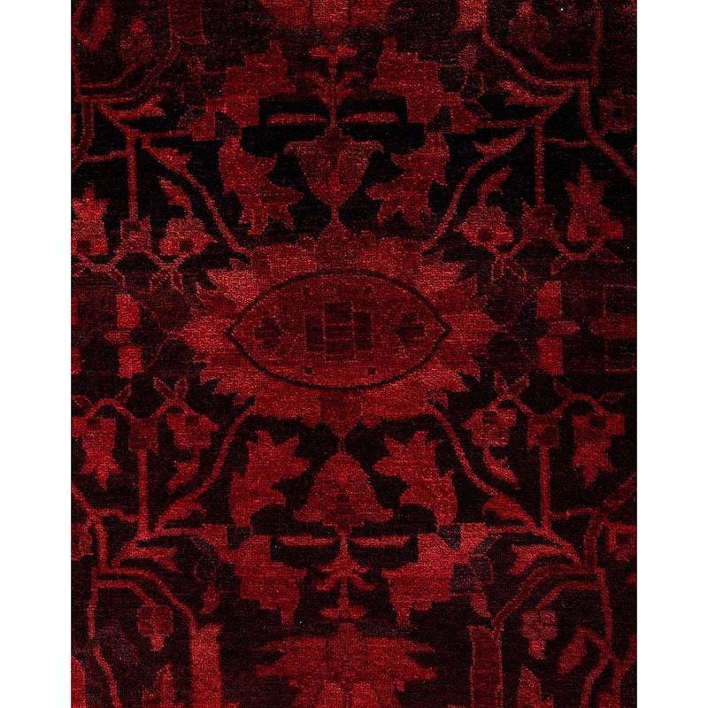Contemporary Overdyed Wool Hand Knotted Area Rug - 10' 1" x 14' 0"