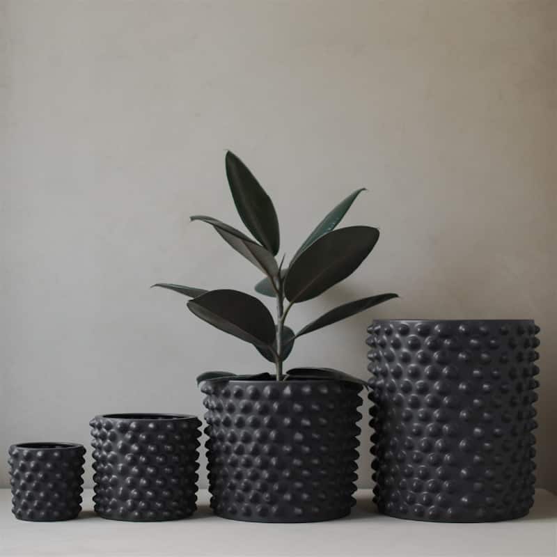 Sm. CLOUDY Planter Dark Grey - Dark Grey