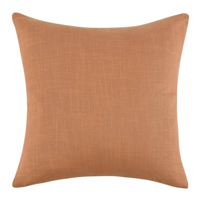 Villa by Classic Home Cherry 22" Belgian Linen Blend Throw Pillow