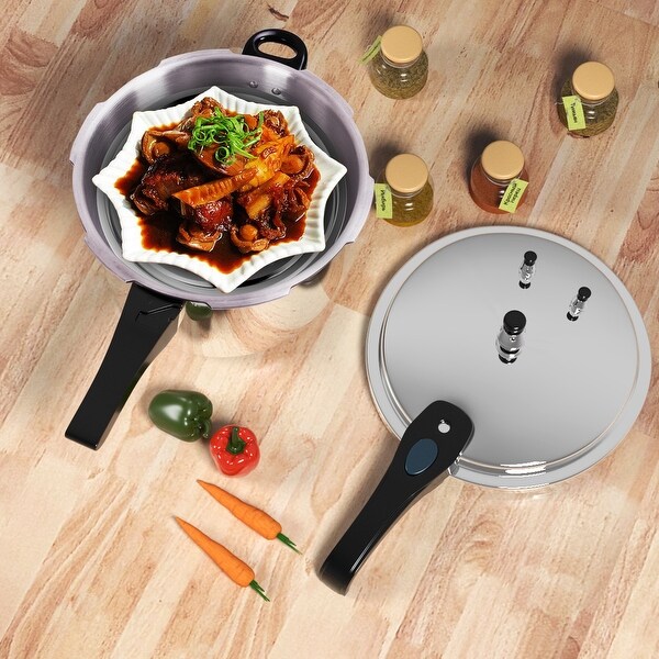 New 6-Quart Aluminum Pressure Cooker Fast Cooker Cookware Kitchen