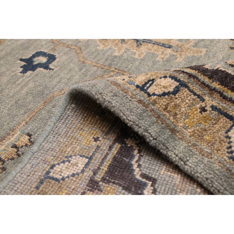 ECARPETGALLERY Hand-knotted Finest Agra Jaipur Teal Wool Rug - 9'4 x 13'3