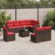 Option Brown and red with table