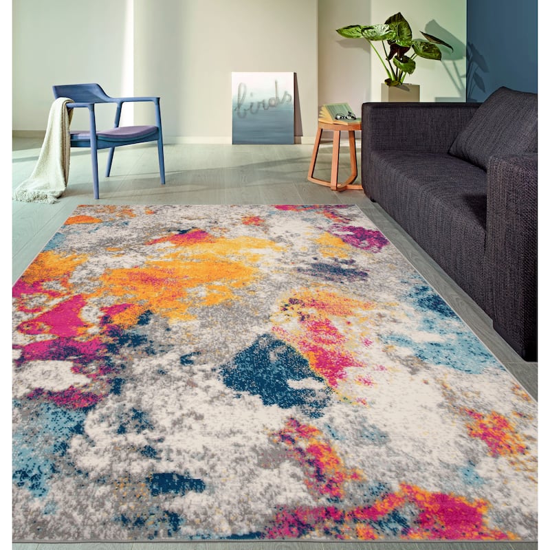 World Rug Gallery Abstract Contemporary Area Rug