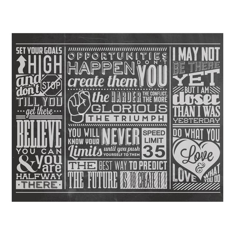 Chalk Quotes Wall Mural