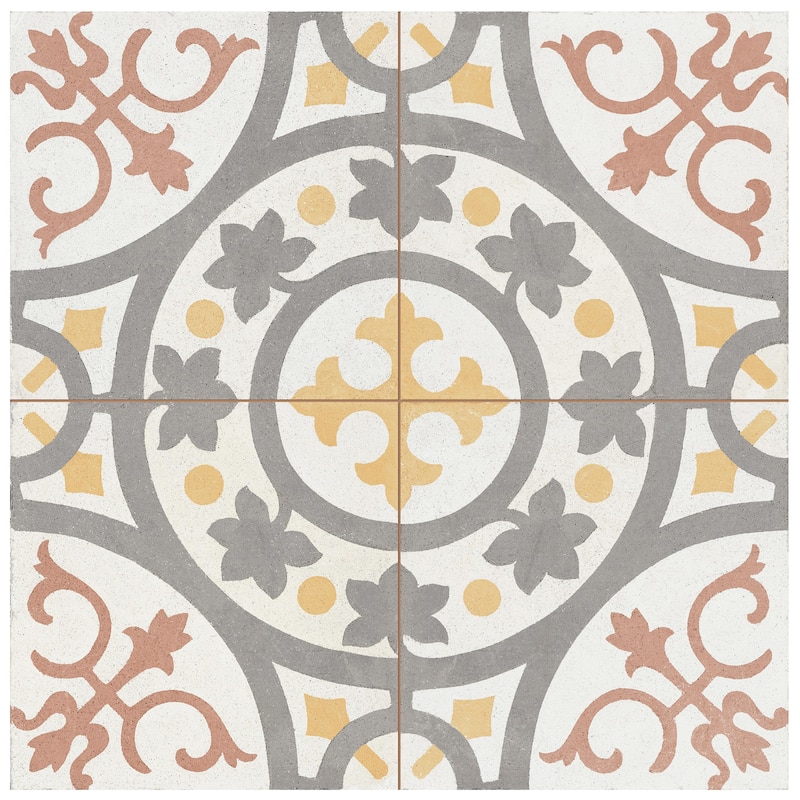Merola Tile Kings Paname Trocadero 17-5/8" x 17-5/8" Ceramic Floor and Wall Tile