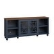 preview thumbnail 47 of 48, Vintage TV Stand with Carved Doors for Large Size TV