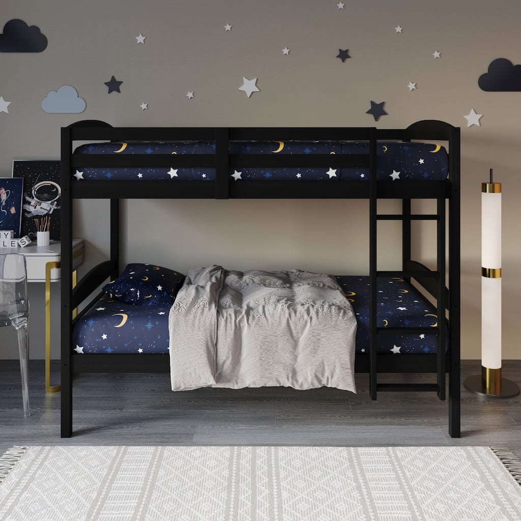 CraftPorch Contemporary Twin Over Twin Bunk Bed