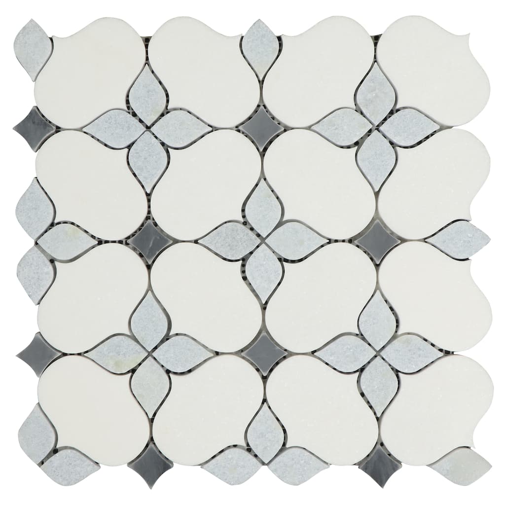 6" x 6" Marble Novelty Mosaic Wall & Floor Tile - Case (10 Sheets)