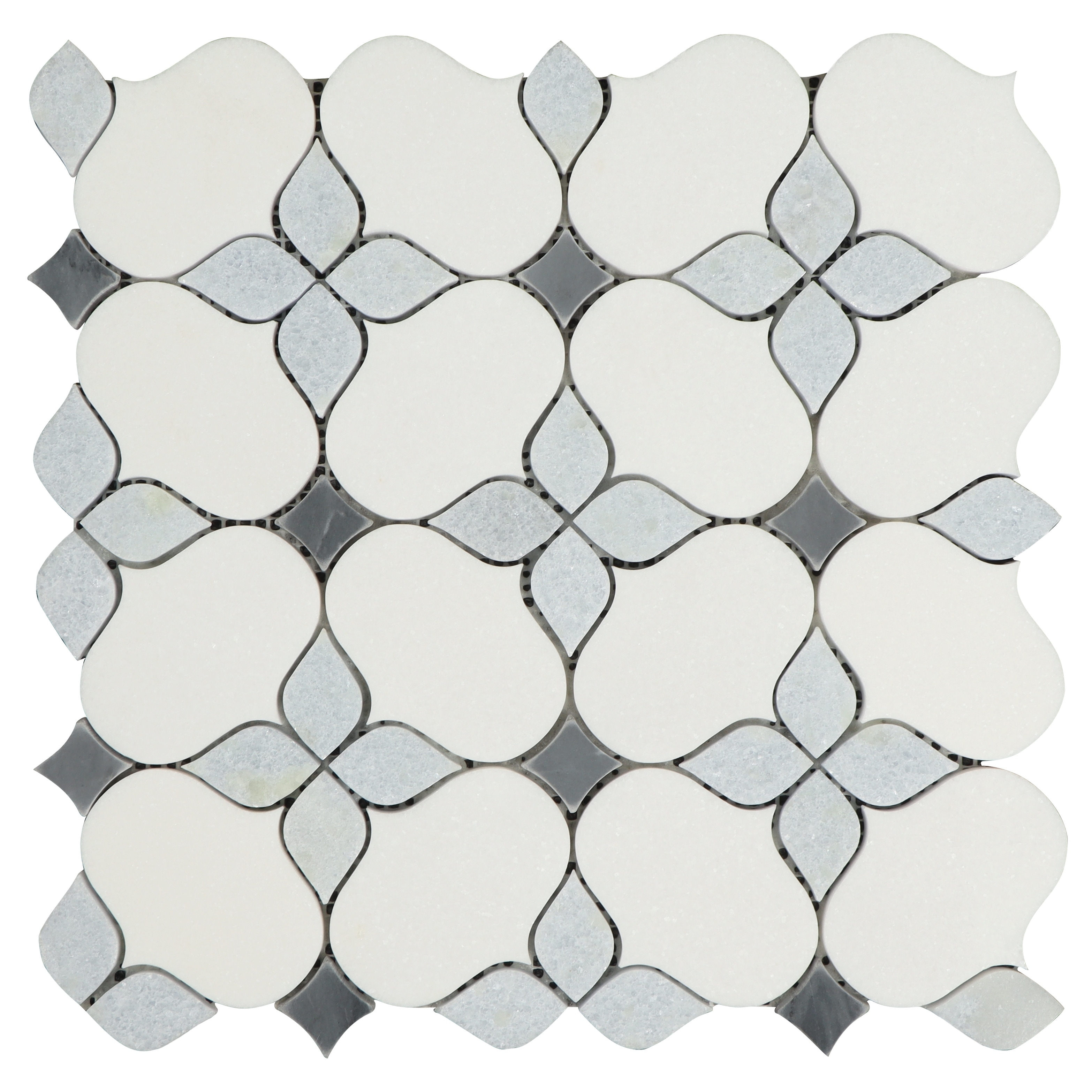 6" x 6" Marble Novelty Mosaic Wall & Floor Tile - Case (10 Sheets)