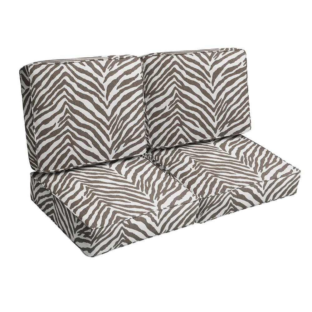 Sorra Home Sunbrella Outdoor Loveseat Cushion Set