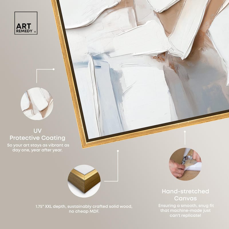 Bone and Beige II Canvas by Art Remedy