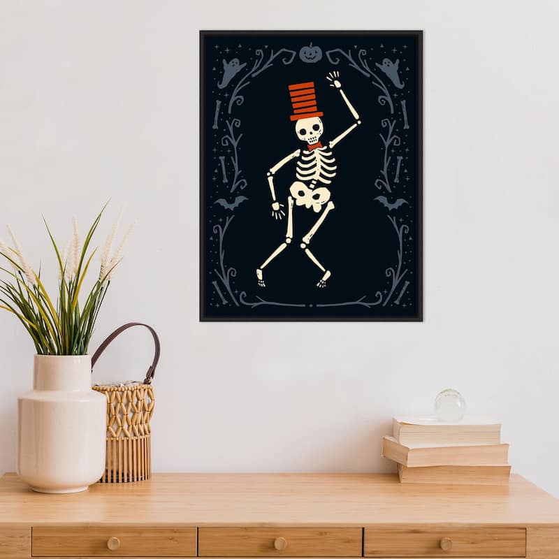 Amanti Art Skeleton Crew II Framed Canvas Wall Art