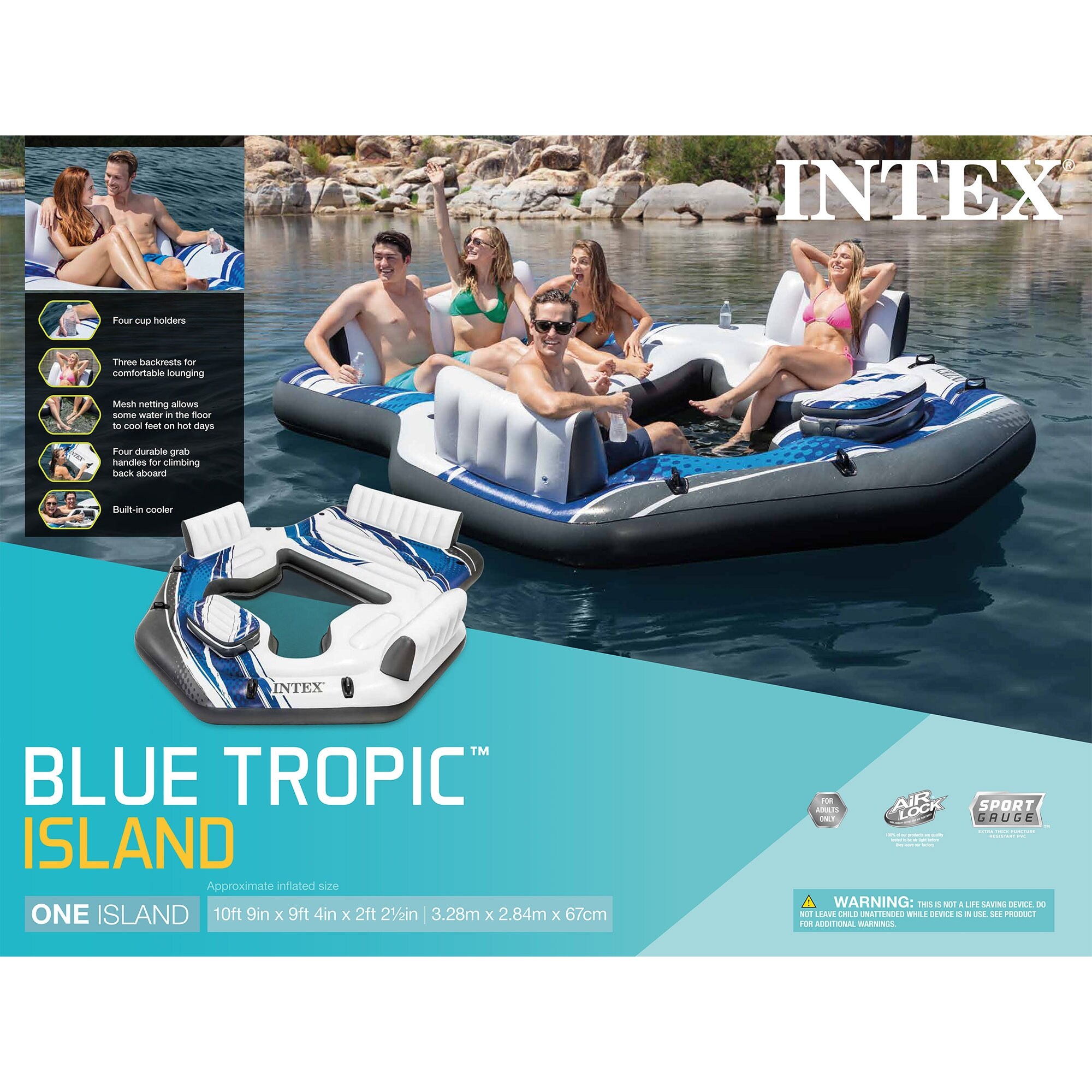 Intex sale floating island