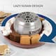 Nostalgia Indoor Electric Stainless Steel S'mores Maker with 4 Lazy Susan Compartment Trays - 4 Trays - 4 Trays
