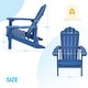 preview thumbnail 7 of 61, Bonosuki Weather-resistant Outdoor Adirondack Chairs (Set of 2)