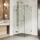 preview thumbnail 12 of 18, VIGO Monteray 30"D x 30"W x 73"H Frameless Hinged Shower Enclosure