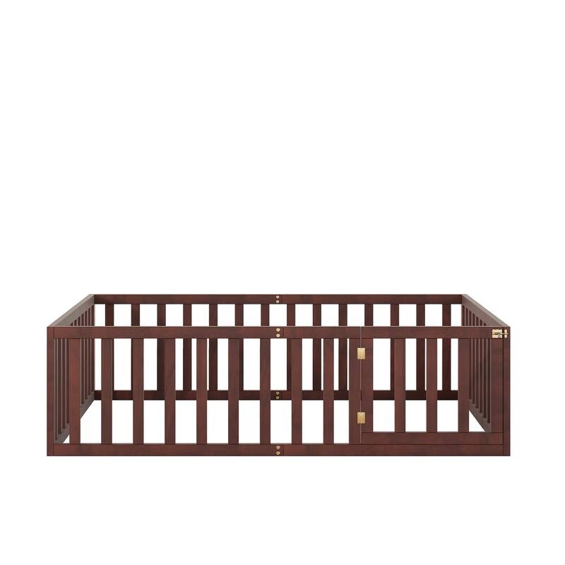 Wood Daybed Frame with Fence