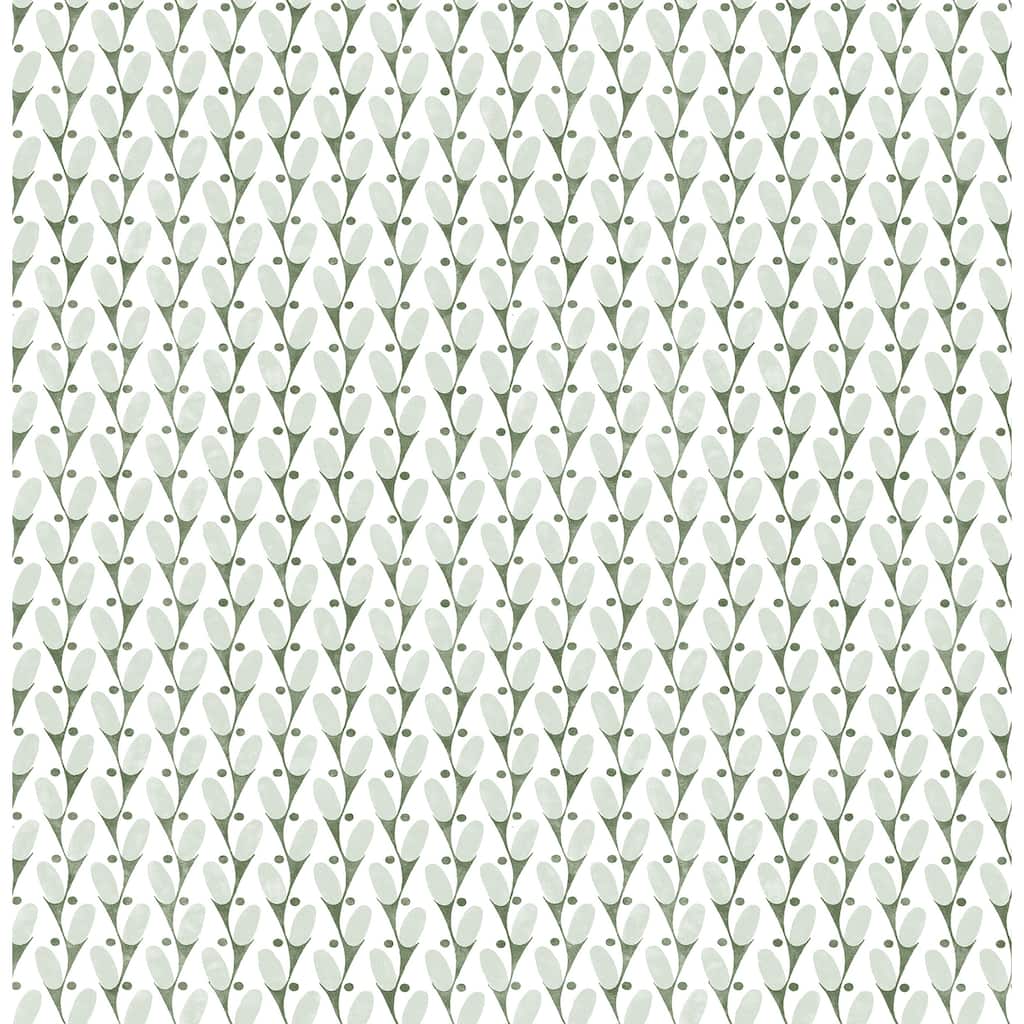 A-Street Prints Landon Green Abstract Geometric Wallpaper