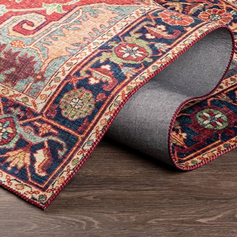 Livabliss Shaelyn Oriental Medallion Printed Area Rug