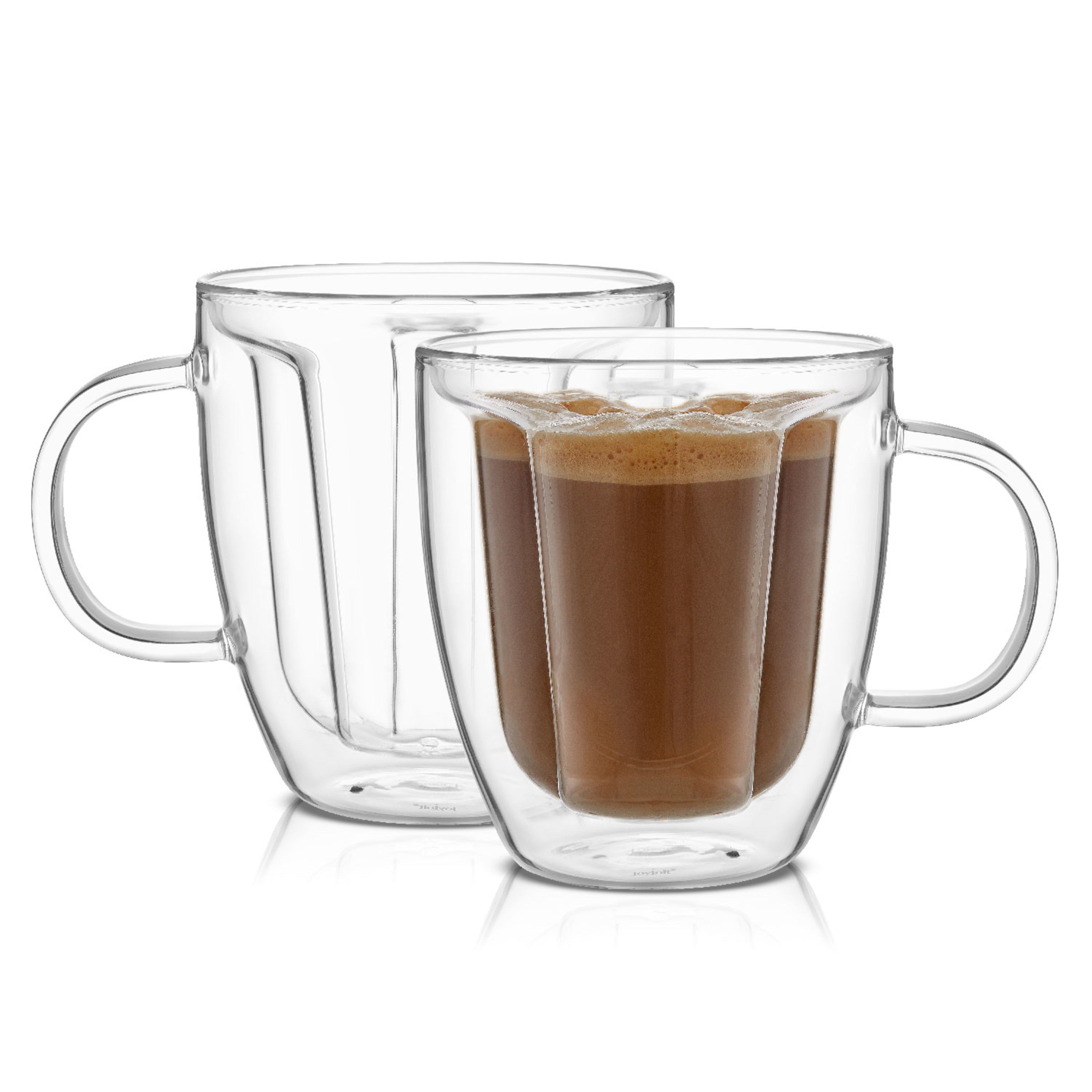 Disney Mickey 3D Double Wall Coffee Tea Mugs - 10 oz - Set of 2 - 10 oz