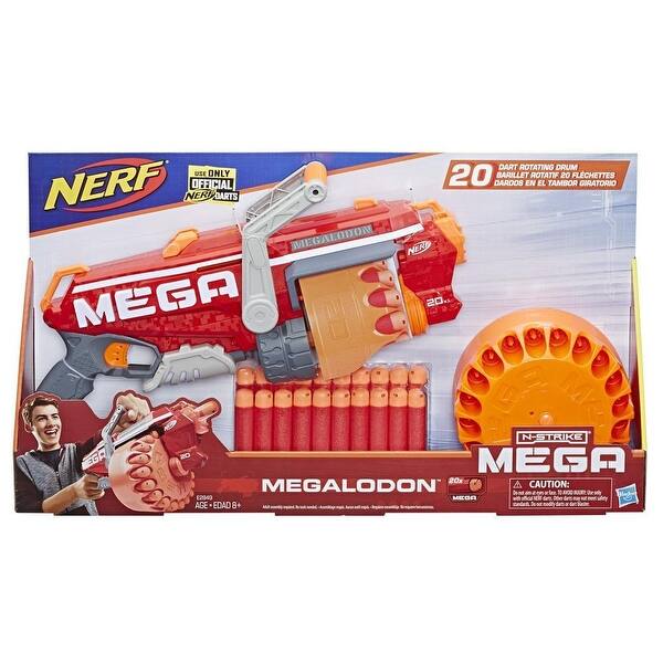 Megalodon Nerf N Strike Mega Toy Blaster With Official Nerf Mega Whistler Darts Overstock