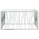 preview thumbnail 3 of 3, vidaXL Coffee Table Accent Side End Table for Living Room Stainless Steel - 39.4" x 39.4" x 19.7"